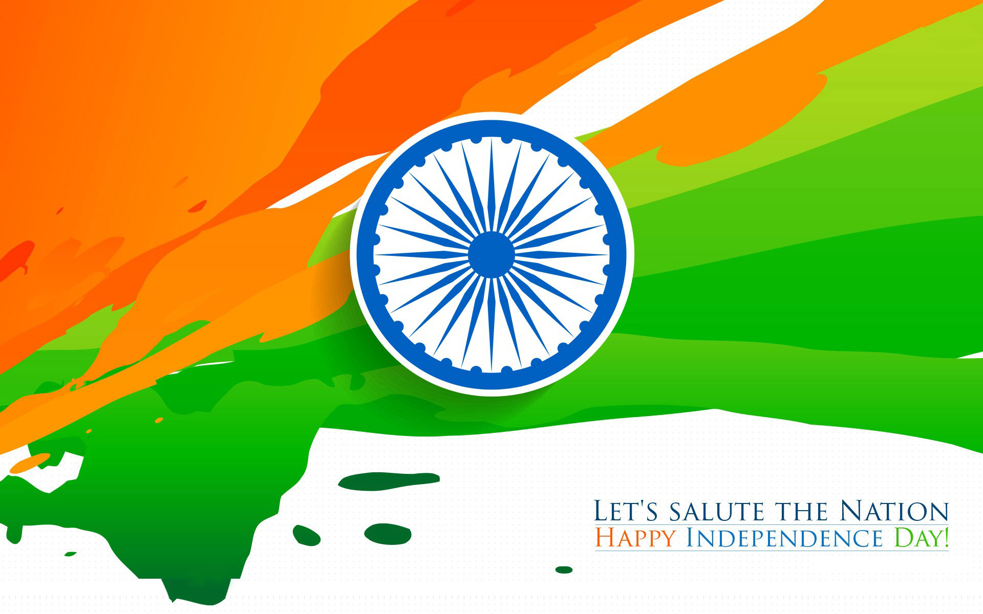 Happy Independence Day Indian Flag Tricolor HD Wallpaper