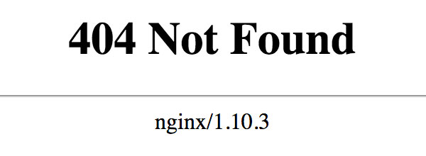 NGINX - 404 Not Found